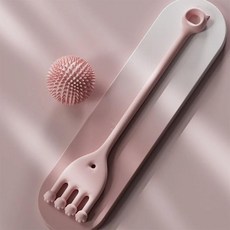 트레이닝 탄성 로프 발바닥 강화 력 회복 요가 스트레칭 장력 장치, 1개, 3. 핑크 발가락 스트레칭 기구 + 고슴도치 볼