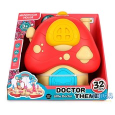Mushroom House 醫生主題 扮家家酒 兒童玩具, 1個, 醫具組