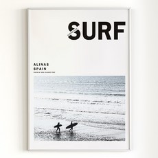 [아트밀] 쉼이 있는 여행사진 액자 90종 - 75 서퍼, 1 (소형) A4액자_클래식골드