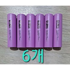 고방전배터리 18650 충전식 2600mAh, 6개, 1세트