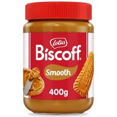 영국 로투스 Lotus Biscoff Smooth Spread 비스코프 스무스 스프레드, 400g, 8개