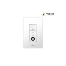 벨로 스노우 인터넷 콘센트 랜 랜선 통신 8P 2구+CATV 2방(1개용) 위너스, 위너스 벨로 스노우 인터넷 콘센트 랜 랜선 통신 8P