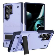 헤비 듀티 보호 홀더 킥 스탠드 커버 밀리터리 등급 수비수 갑옷 충격 방지 케이스, 6. 보라색, H. For Samsung S21