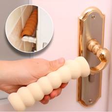 문콕 방지 쿠션 문고리 커버 출입문 보호 실리콘 손잡이커버 브라운, 본상품