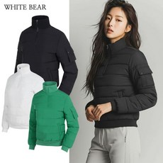 마스터베어 화이트베어 여성 하프집업 골프 패딩 긴팔티셔츠 WB724