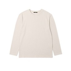 [애드호크] 남성 와플 조직 긴팔 라운드 티셔츠 (LT-BEIGE) (HA2LT01-23)