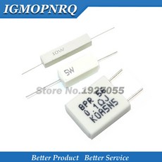 10pcs 5W 10W BPR56 시멘트 저항 0.1 ~ ohm 0.33R 1R 0.22, 27 10W 1kR