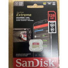SanDisk Extreme 128GB microSDXC V30 A2 記憶卡 (讀取190MB/s), 詳見包裝, 詳見包裝
