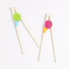 어린이집 입학준비물 유아 아동 젓가락 연습 손가락 훈련 도구, 1개, 02아동젓가락-핑크