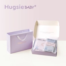 HugsieBABY彌月美國棉紗布巾禮盒(浴巾x2/小方巾x3), 1個, 70*90香草白+抹茶綠,22*22玫瑰粉(3入組)
