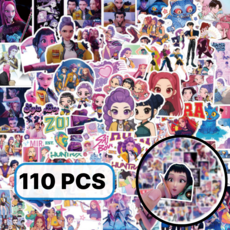 케이팝 데몬 헌터스 스티커 110종 세트 케데헌 굿즈, 110개, 혼합색상