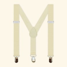 컬러 어린이용 멜빵 아이보리