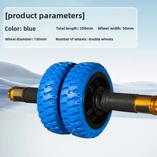 케쉬웰 앱 머신 가정용 운동 기구 여성용 전신 허리 트레이너 복근 운동용 Ab 기계 저항 밴드가 있는 접이식 피트니스 기구 LCD 디스플레이, 01 Blue Dual wheels