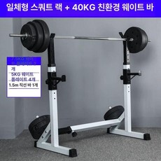 스쿼트 랙 바벨 거치대 홈트 가정용 기구 높이조절 헬스장 역기 홈짐 덤벨, 30KG 친환경 바벨+연속형, 1개, 1kg