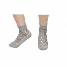 여성 논슬립 망사 여름 양말 10족 흰색 (Araium)