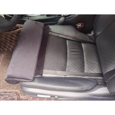 자동차 허벅지 연장 시트 차량 종아리 다리 받침 방석, 차콜 블랙 플러시