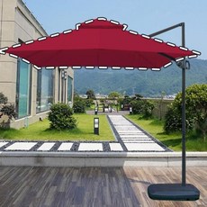 사각파라솔 교체용 지붕갈이천 (파라솔미포함), 와인, 와인