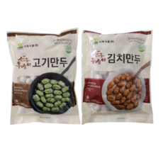 산동 1+1 옹심이 고기만두1kg+옹심이 김치만두1kg 만두, 1kg, 2개