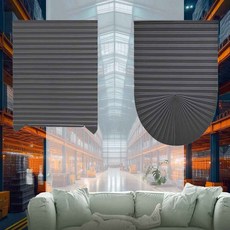 붙이는 블라인드 일반형 90x240cm 그레이 무타공 창문커텐 거실블라인드 거실커텐 아파트블라인드 주방블라인드