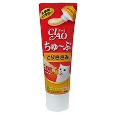 MINy ciao 啾嚕管狀肉泥 80g 乳酸菌 貓肉泥, 1個, 雞肉