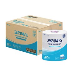 크리넥스 물에잘녹는 에어셀 점보롤 화장지 휴지 310M 3롤 4팩 45391, 3개, 4개