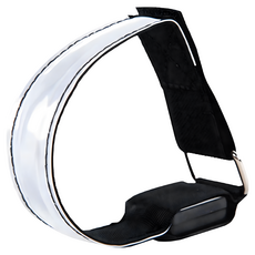 運動手環 發光手環 手臂帶 led可充電 跑步散步 運動夜光 臂套腳環 夜跑夜騎 安全警示 防走失 反光閃光 夜跑燈, 藍色, 1個