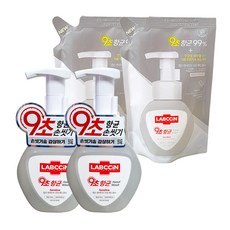 랩신 센서티브 포밍 핸드워시 파운더리 허브향 본품250ml2개+리필200ml2개 세트, 2개