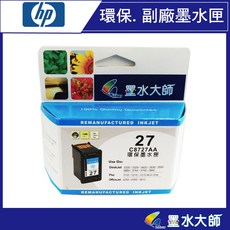 HP 墨水匣, 1個, 副廠27XL黑色, 黑色