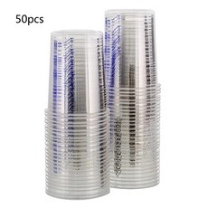 一次性透明刻度塑料混合杯 600毫升, 50pcs