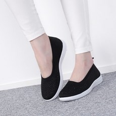 초경량 니트 매쉬 슬립온 발편한 가벼운 단화 엄마신발