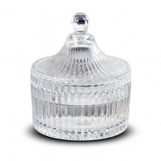 앙플러스 고급 유리 뚜껑 재떨이 가정용 업소용 냄새차단 재떨이, 1개, 투명크리스탈