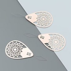 家用穿針器純銅引綫器鏤空老人快速穿綫器手工縫紉穿針神器, 真銅玫瑰金穿針器【3個裝】, 1個