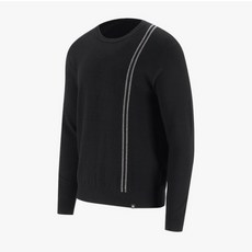 엘르골프 남성 가을 로고 잔조직 라운드 스웨터 6K53301YSDH5344327