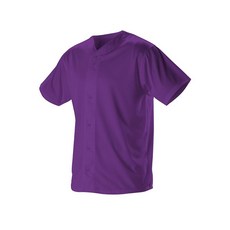Alleson Athletic 남아용 풀 버튼 야구 저지 - 편안함 클래식 핏 수분 흡수 기술
