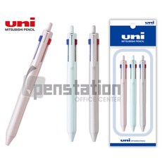 유니 제트스트림 507 3색 볼펜(SXE3-507-05) 0.5mm 세트, 1개, 아이스블루1개+라이트핑크1개+그레이지1개 세트
