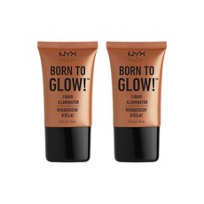 엔와이엑스 본 투 글로우 리퀴드 일루미네이터 18ml, 2개