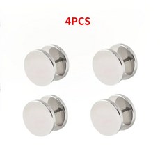 2/4pcs 스웨터 칼라에 패션 버튼을위한 원활한 나선형 버클 클립 커프 패스너 고정 옷장 결함 방지, 4pcs White