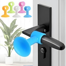 방문 손잡이 도어 스토퍼 문쾅 소음 충격 방지 실리콘 안전 가드 5P, 도어스토퍼 화이트