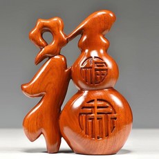 花梨木 福字擺件, 如圖所示, 1個