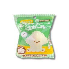 KBLS 小狗造型泡澡球，一次性使用含皂香，寶寶洗澡玩具，趣味造型，溫和清潔, 4384比熊犬, 1個