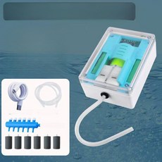 낚시 기포기 충전식 에어펌프 기포발생기 충전 차량용, 1개, 50W 1대 6홀 6개버블스톤포함, 기본 모델명/품번