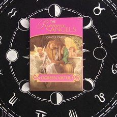 女巫卡塔牌屋 浪漫天使神諭卡 贈中文翻譯 Romance Angels 英文訂制卡牌 桌游, 浪漫天使（非燙金邊）