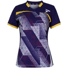 플라이파워 플파 티셔츠 배드민턴 반팔 상의 퍼플파 퍼플 PURFLPA-W 여성 배드민턴복