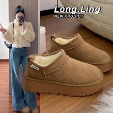 보드부츠 스노우보드부츠 여성 방한 털 패딩 겨울 신발, 1. 카멜 프리미엄, 35