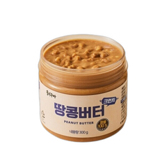 꿀이구마 땅콩100% 잼 크런치 땅콩버터 / 무가당, 5개, 300g