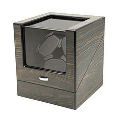 黑檀木三錶位自動上鍊盒 - 手錶收納盒, 1個, 自動上鍊盒-黑檀木3錶位, 黑檀木