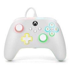 파워A 어드벤티지 엑스박스 유선 컨트롤러 화이트/LED, Single