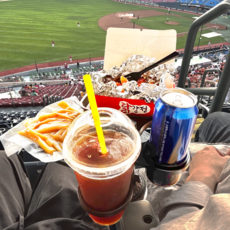 하옴 야구장 간이 테이블 휴대용 컵홀더 차량 테이블, 검정색