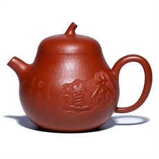 手工經典紫砂功夫家用品茗茶壺, 1個, 1L, 原礦梨皮朱泥:如圖所示