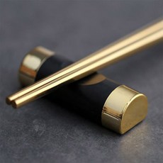 생활창고 수저 받침대 1P 숟가락받침대, 골드